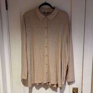 Lands' End Beige Women's Top Jersey